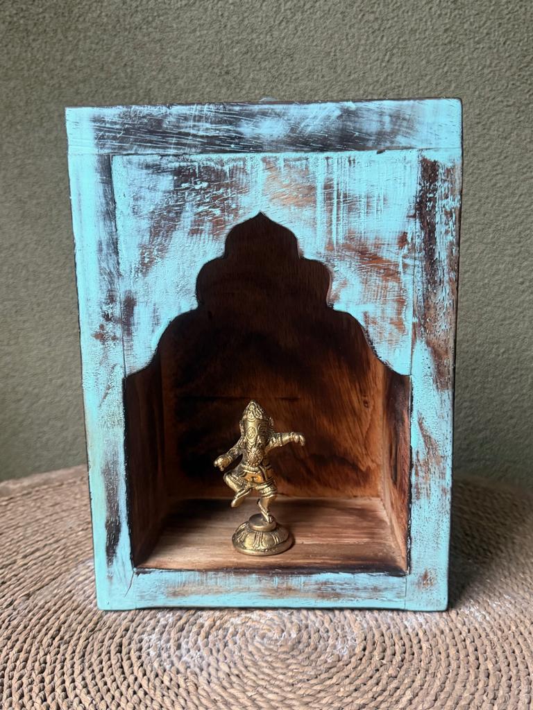 Altaar oosters wandplank boeddha kastje display Bali hout, Verburgt Vintage, Nieuw, Ophalen of Verzenden, https://verburgtvintage.nl/#contact