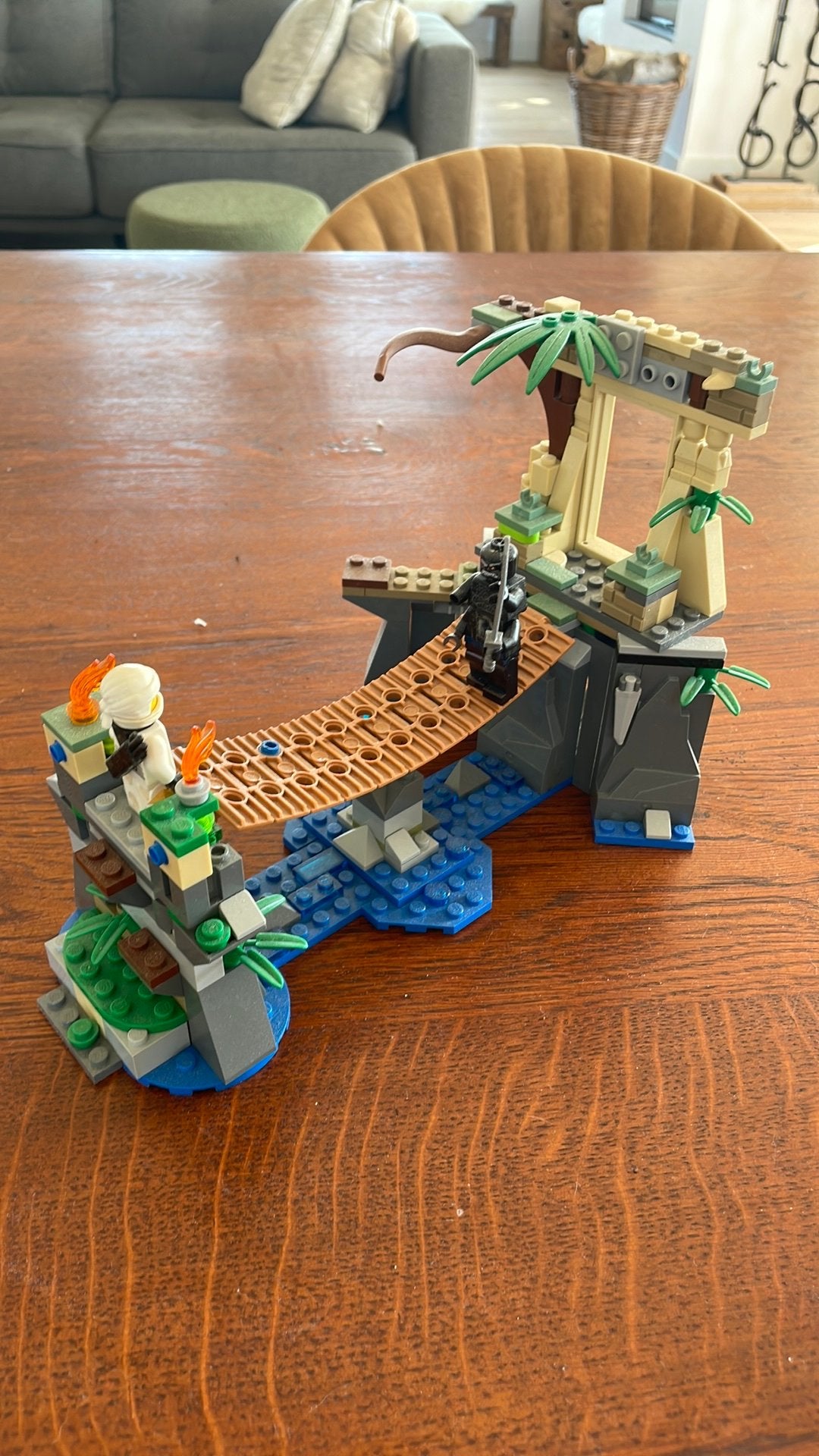 Lego ningago the movie battle brige, Lego, Ophalen of Verzenden, Zo goed als nieuw, Compleet