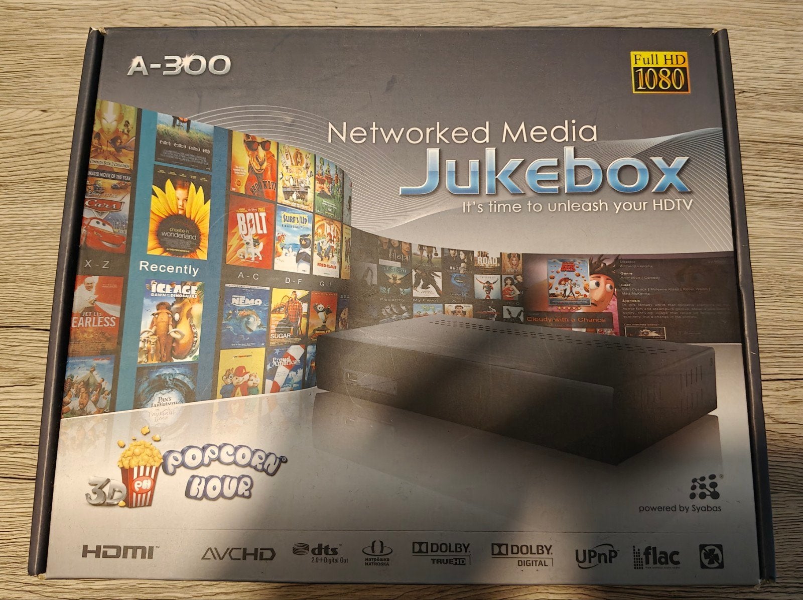 Popcorn Hour A-300 Networked Media Jukebox Full HD 1080, Ophalen of Verzenden, Zo goed als nieuw, HDMI, Zonder harde schijf