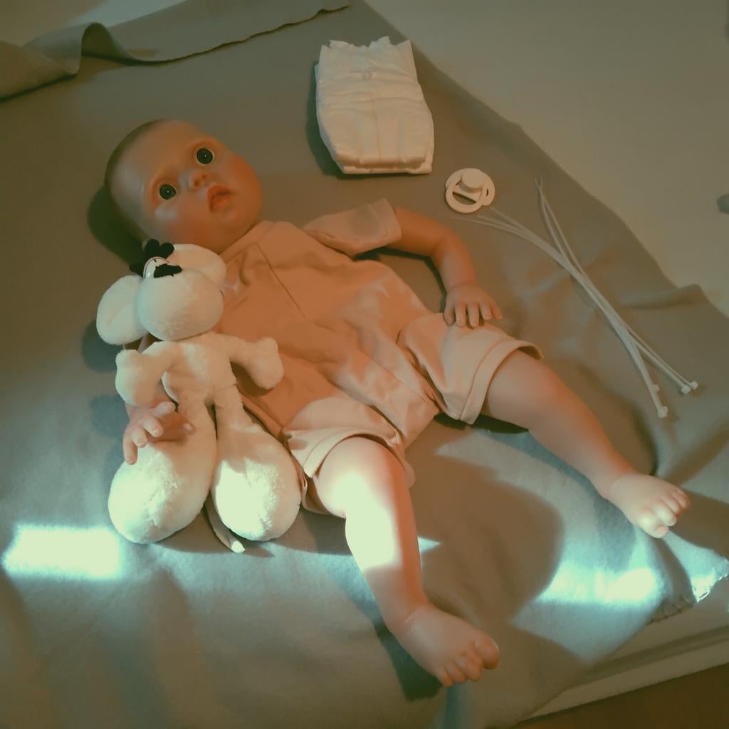 Reborn  kitje  ingekleurd, Verzamelen, Poppen, Ophalen of Verzenden