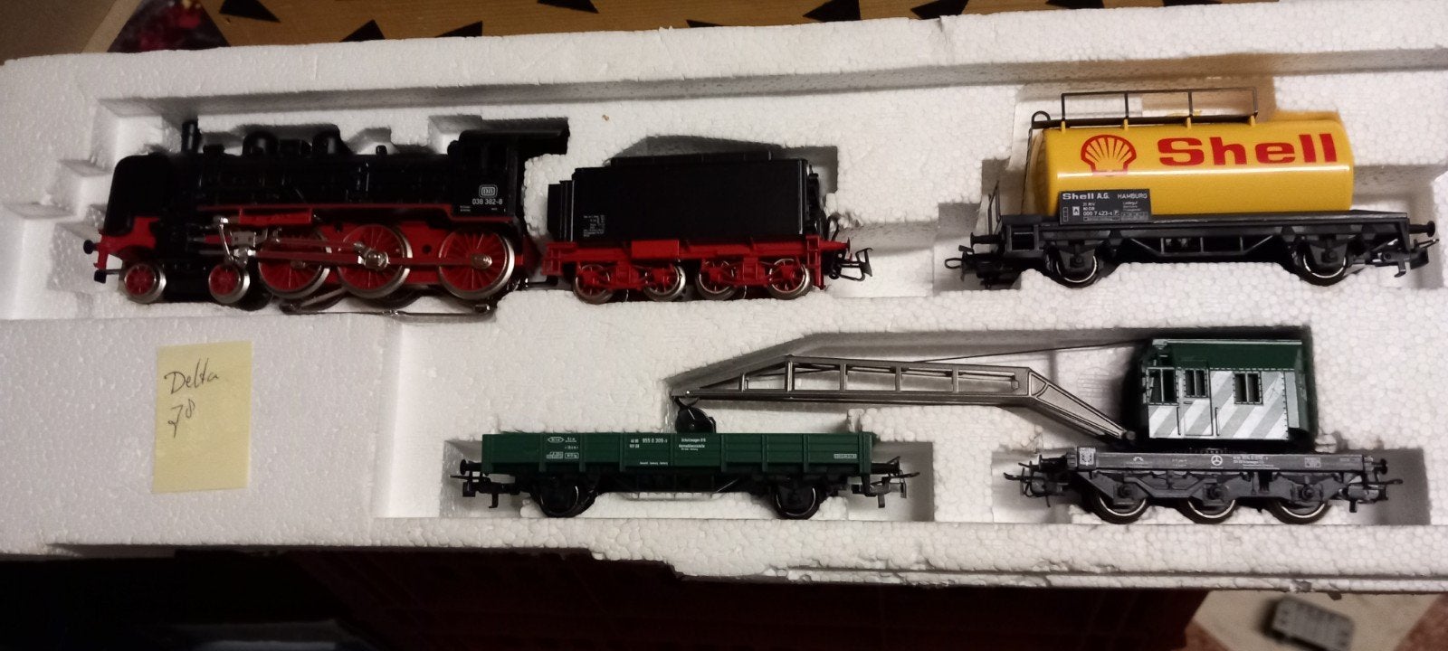 Te koop marklin  set  ho Wisselstroom  delta, Hobby en Vrije tijd, Modeltreinen | H0, Wisselstroom, Treinset, Verzenden, Zo goed als nieuw