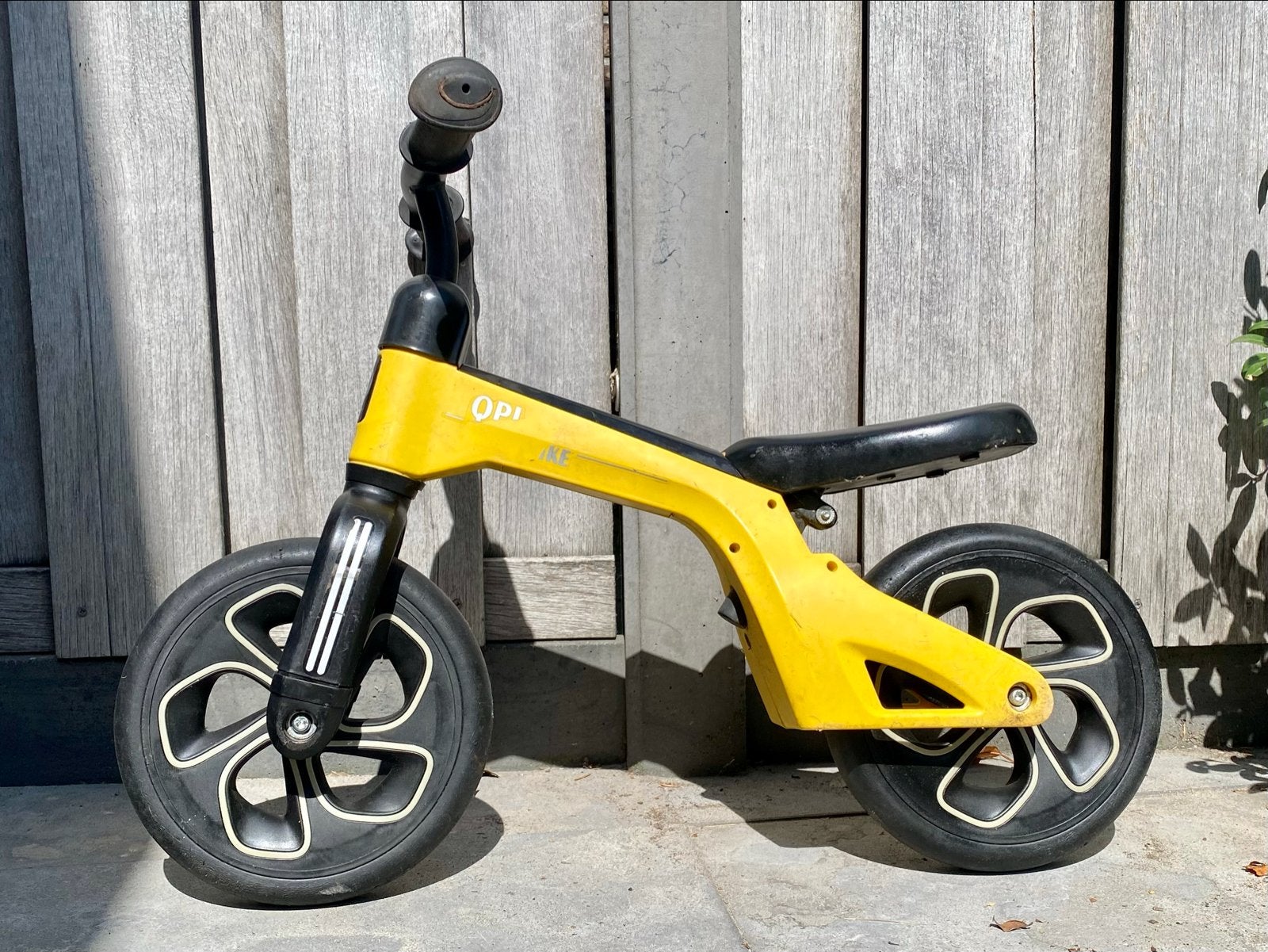 QPLAY TECH BIKE Loopfiets - Geel, Ophalen, Gebruikt, Minder dan 16 inch