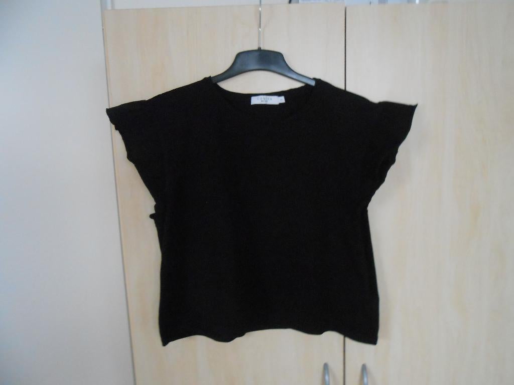 Kort zwart shirtje maat XL van Costes, Zwart, Maat 46/48 (XL) of groter, Ophalen of Verzenden, Korte mouw