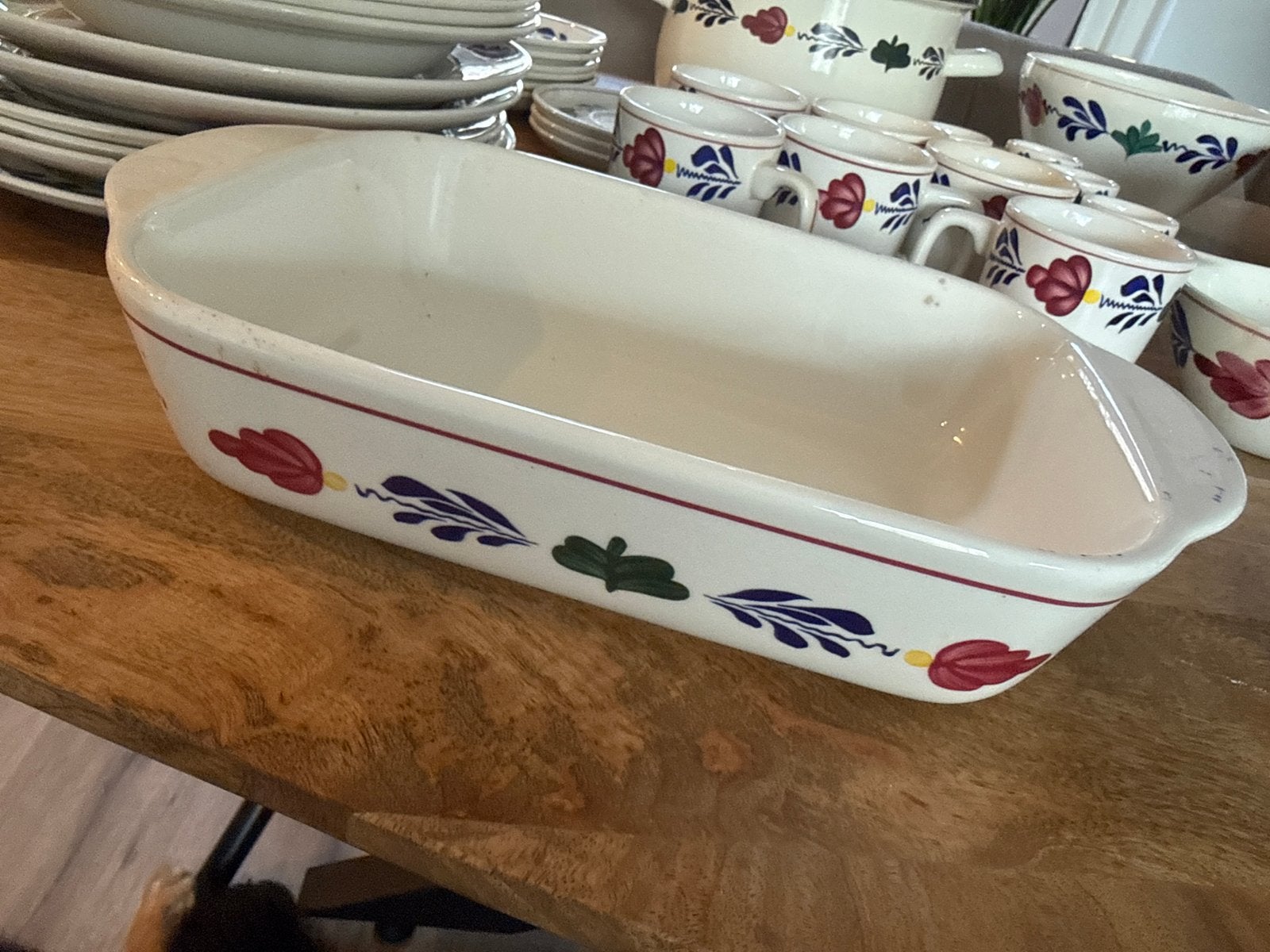 Originele Royal Boch Boerenbont Ovenschaal, Ophalen of Verzenden