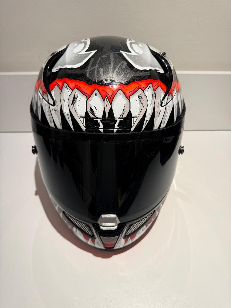 Rpha 11 Marvel Venom helm met Cardo SmartH intercom, M, Heren, HJC, Ophalen of Verzenden