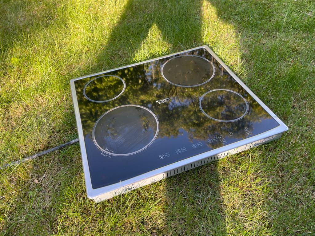 Ariston Hotpoint Inductie Kookplaat, Ophalen, Gebruikt, 4 kookzones, Inbouw