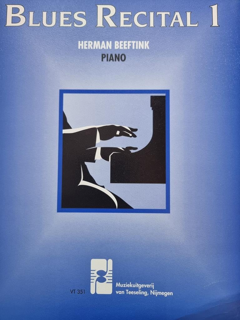 Blues Recital 1 - Herman Beeftink Piano Bladmuziek, Ophalen of Verzenden, Zo goed als nieuw, Thema, Blues