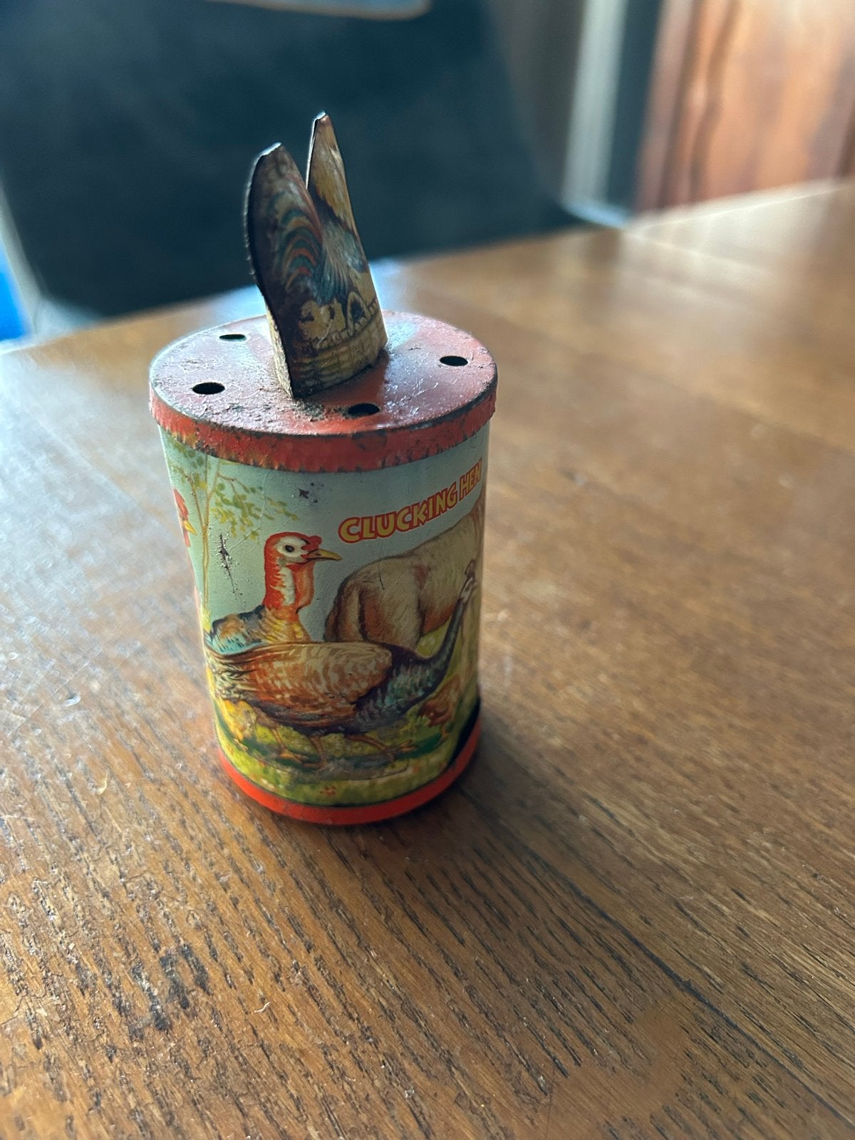 Vintage blikken 'Clucking Hen' speelgoed, Ophalen of Verzenden