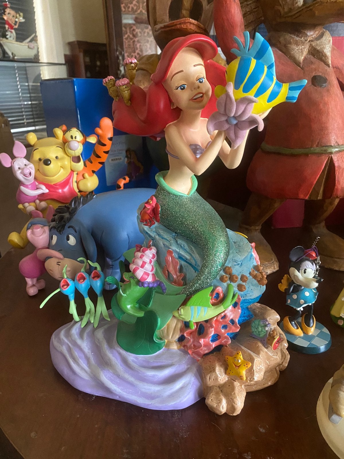 Litlle mermaid disneyland paris, Ophalen, Overige figuren, Zo goed als nieuw, Beeldje of Figuurtje
