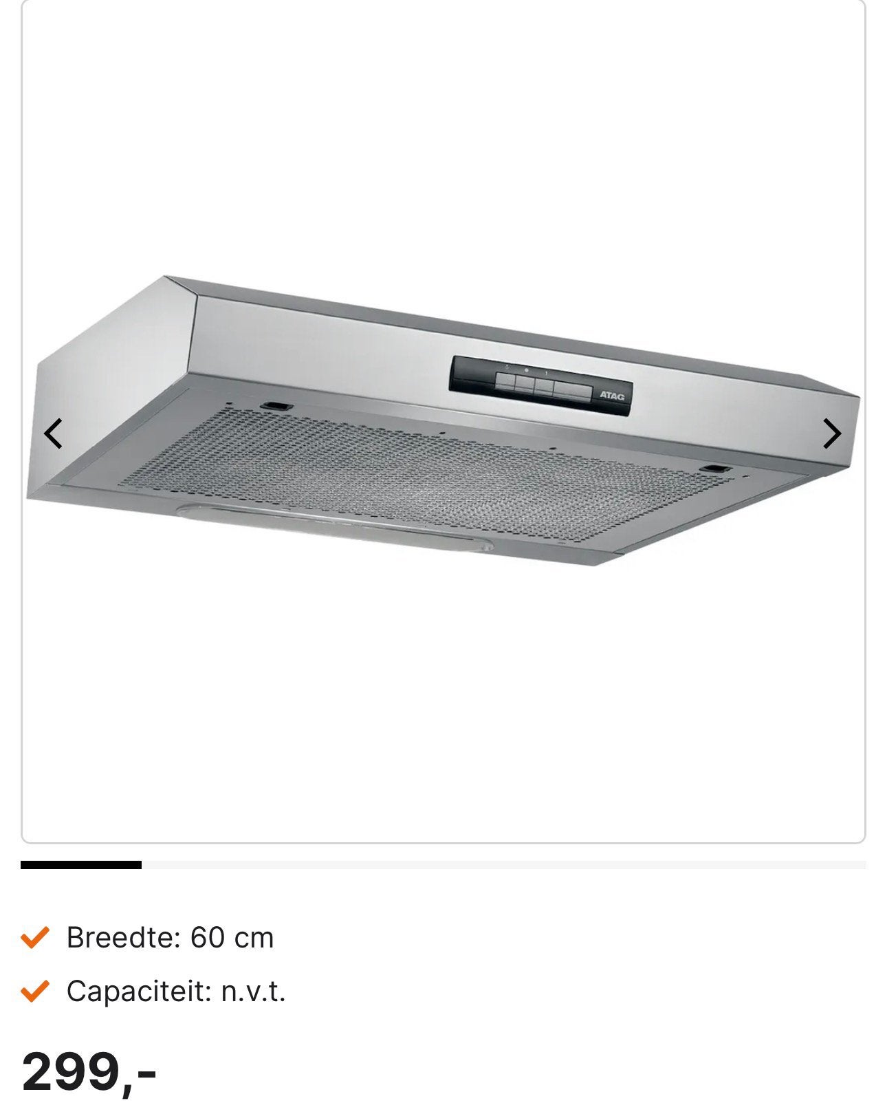 ATAG afzuigkap, Ophalen of Verzenden, Zo goed als nieuw