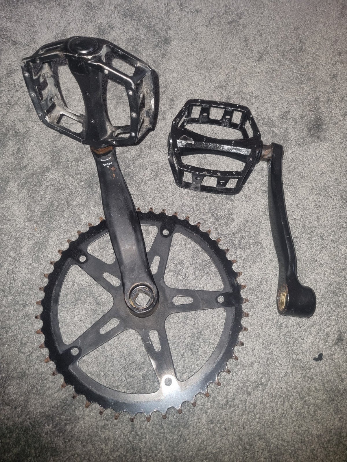 Fatbike trappers en crankstel, Ophalen of Verzenden, Gebruikt, Fatbike, Crankstel of Pedalen