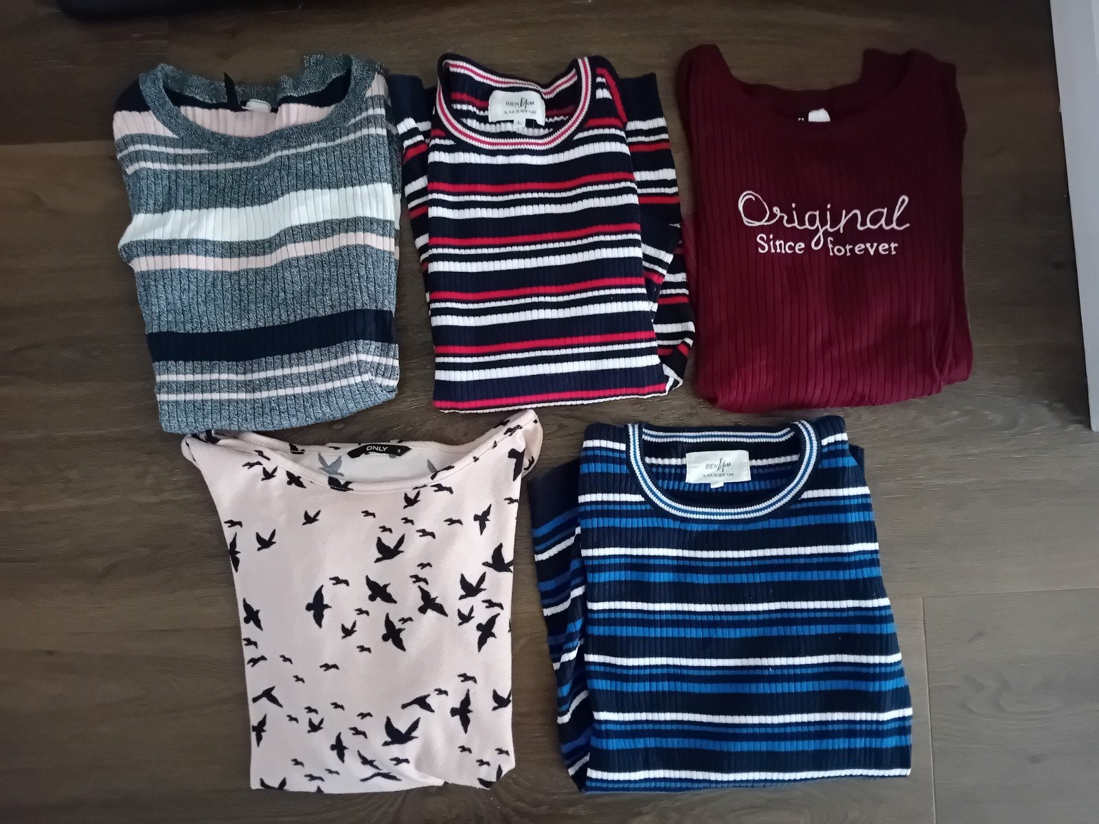 5 truien, shirt lange mouw, 1 driekwart mouw s/m, Ophalen of Verzenden, Zo goed als nieuw