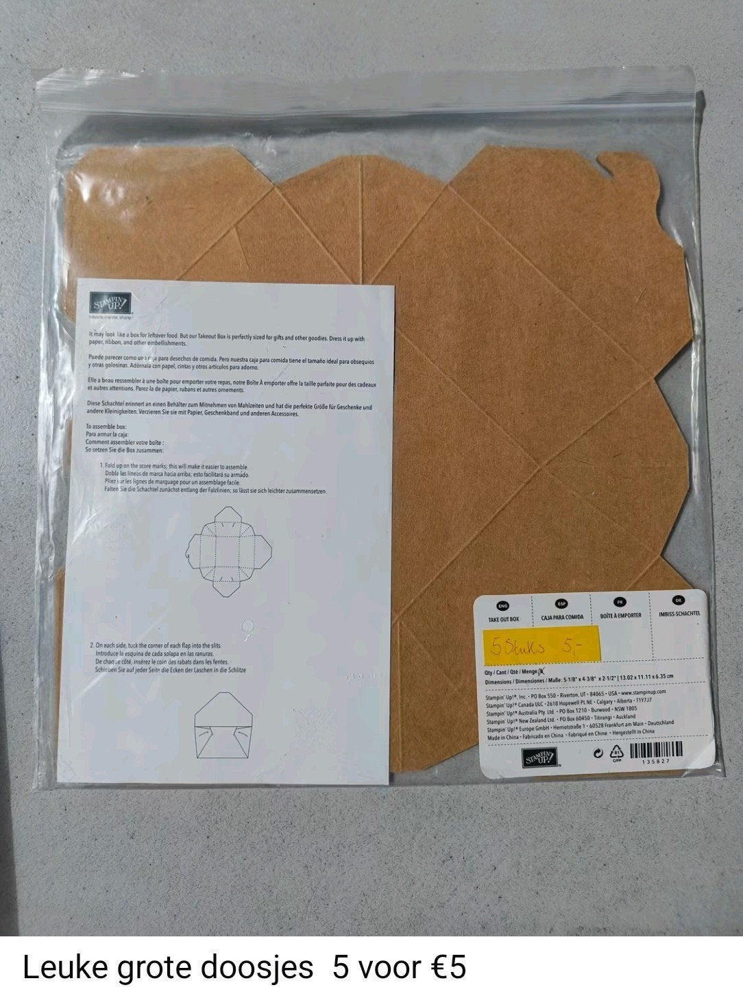Diverse Stampin'Up producten, Hobby en Vrije tijd, Ophalen of Verzenden, Nieuw, Overige typen, Overige merken