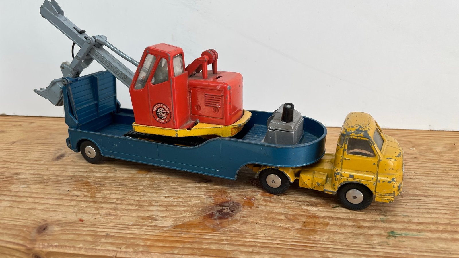 Corgi Toys Bedford Tractor Unit met Priestman Kraan, Ophalen of Verzenden, Gebruikt