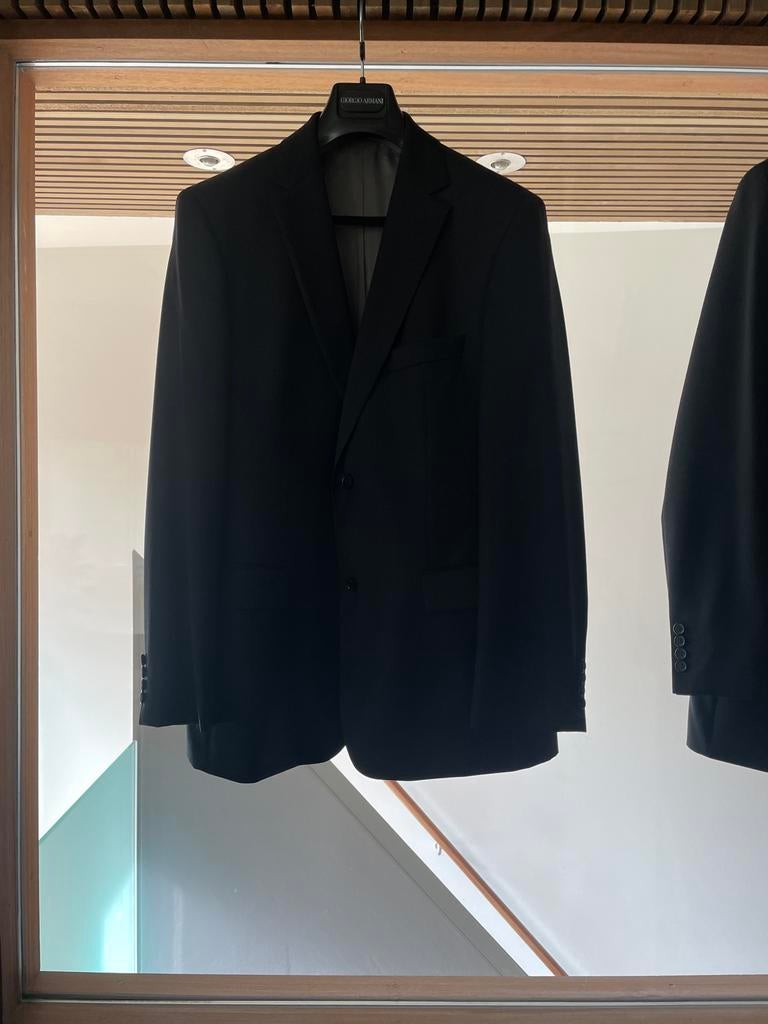Nieuwstaat Hugo Boss Zwart kostuum - Maat 52/54 (L), Ophalen of Verzenden, Zo goed als nieuw, Maat 52/54 (L), Zwart