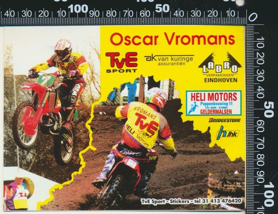 Sticker: Oscar Vromans, Ophalen of Verzenden, Zo goed als nieuw, Auto of Motor