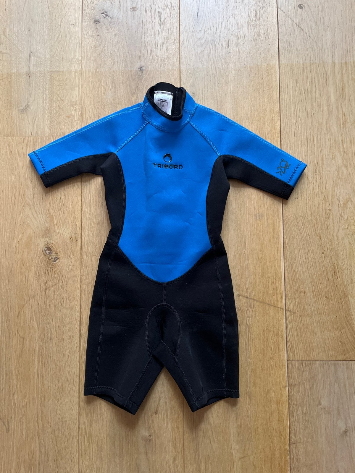 Tribord Kinder Wetsuit - Blauw/Zwart, Ophalen of Verzenden, Zo goed als nieuw