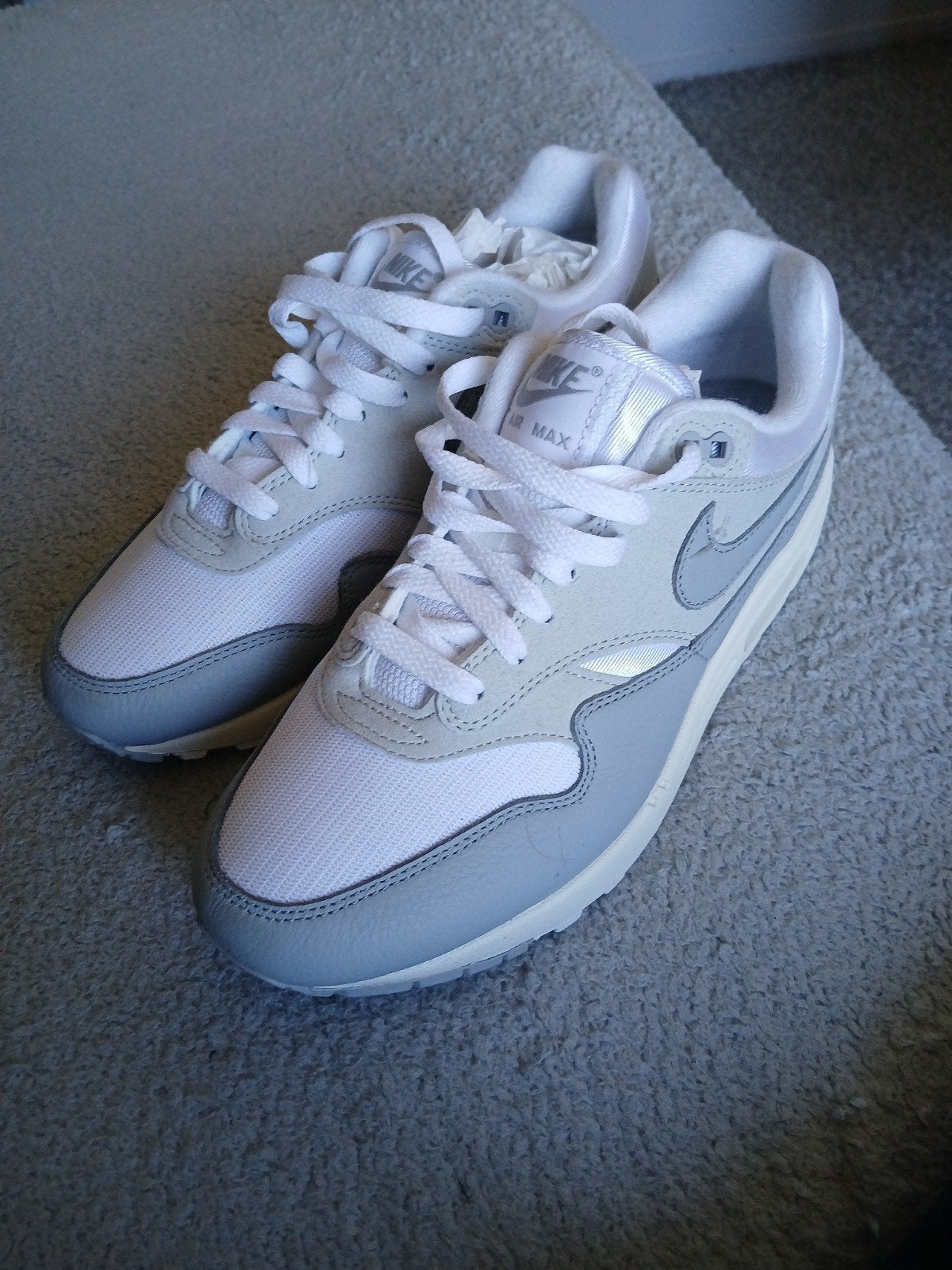 Nike Air Max 1' - 1 keer gedragen, Kleding | Dames, Schoenen, Beige, Ophalen of Verzenden, Nike air max, Sneakers of Gympen