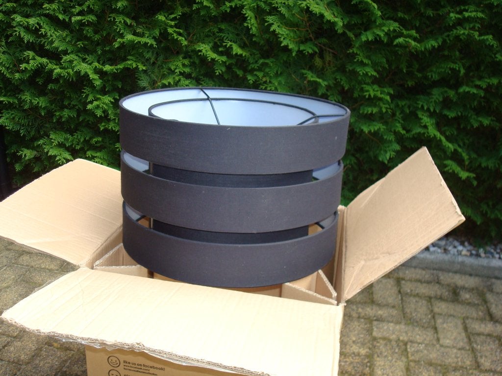2 Luxe lampenkappen zwart, Ophalen, Zwart, Rond, Nieuw