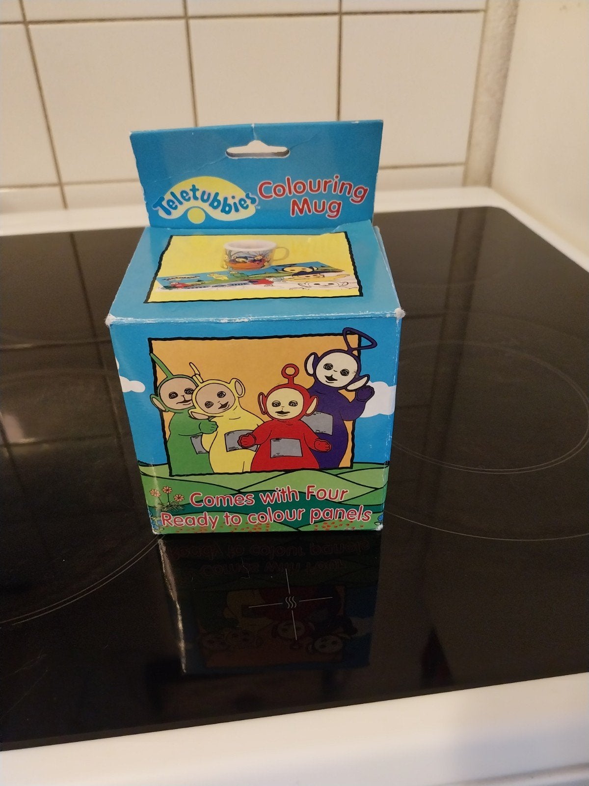 Teletubbies Kleur Mok uit 1996 - Vintage Verzamelobject, Kinderen en Baby's, Speelgoed | Overig, Ophalen of Verzenden, Zo goed als nieuw