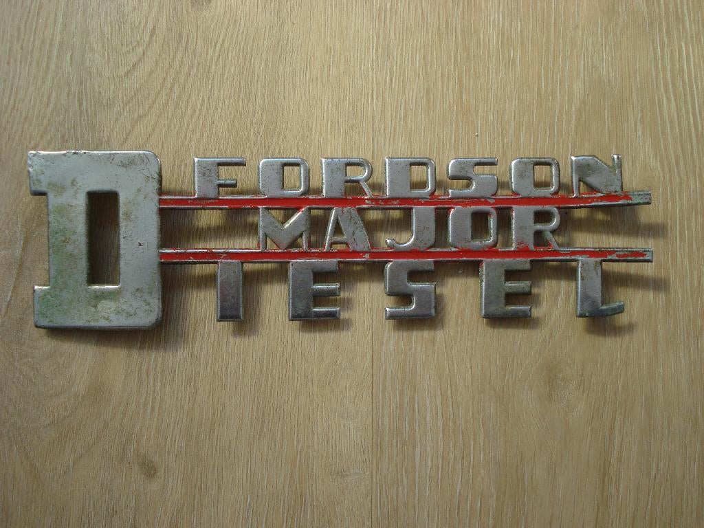 oud embleem trekker tractor Fordson major diesel, Ophalen, Gebruikt, Overige typen