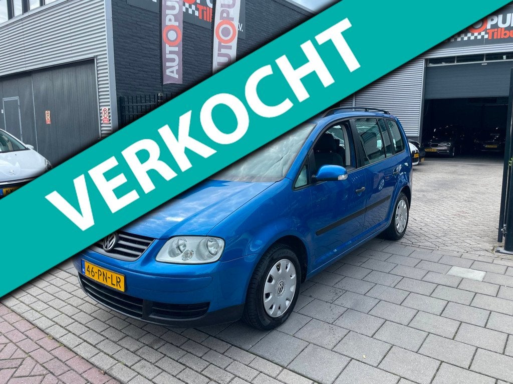 Volkswagen Touran 1.6 Athene Trekhaak Airco NAP APK 1 Jaar, Auto's, Volkswagen, 4 cilinders, Blauw, Handgeschakeld, Euro 4