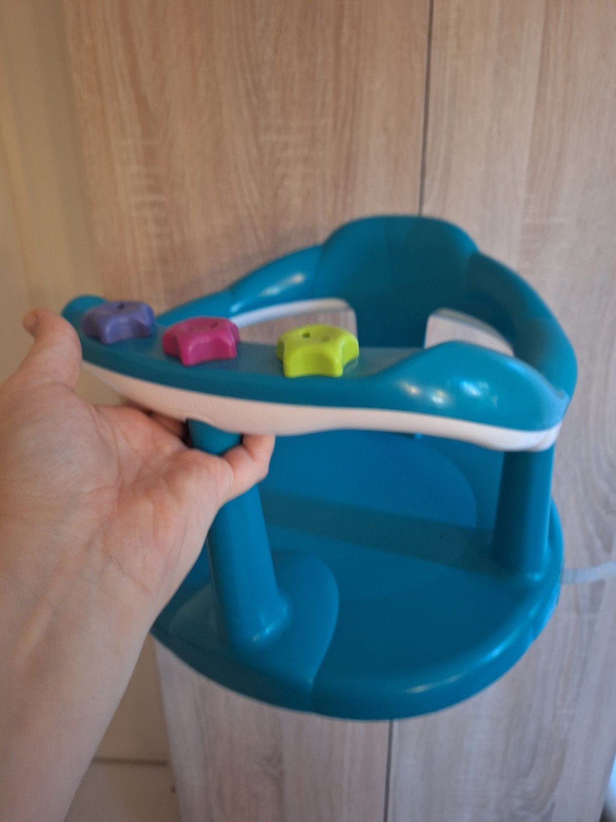 Badstoeltje met zuignappen, Kinderen en Baby's, Zo goed als nieuw, Badzitje of Badring, Standaard, Ophalen