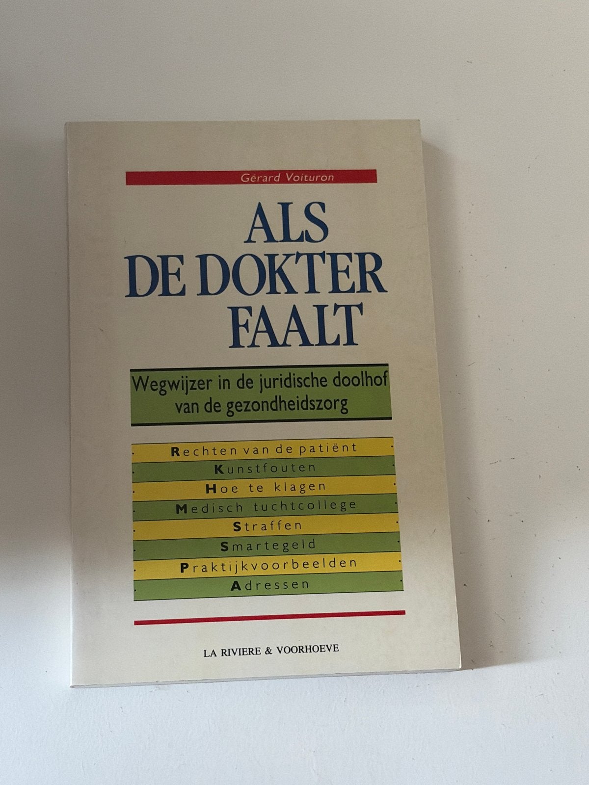 Als de Dokter Faalt: Wegwijzer in de juridische doolhof, Ophalen of Verzenden, Gelezen, Overige typen