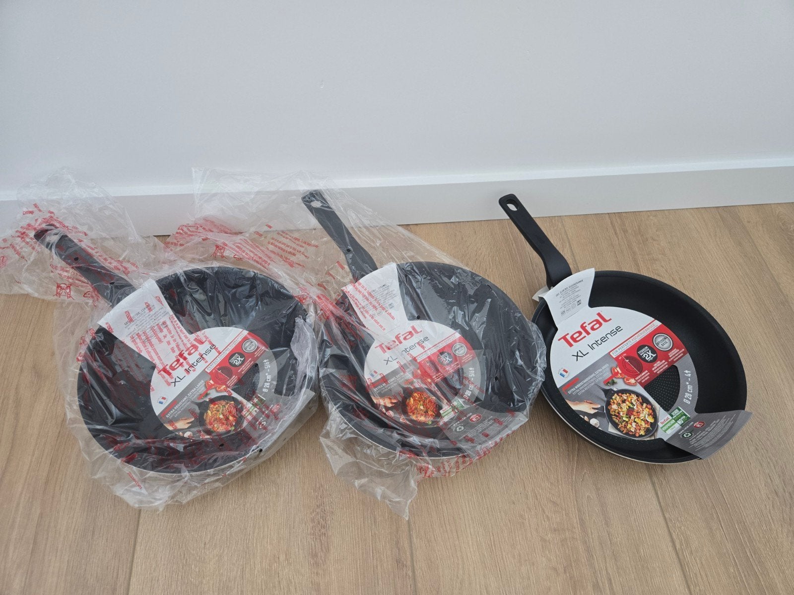 Tefal XL Intense Koekenpannen - Set van 3 (Nieuw), Ophalen of Verzenden