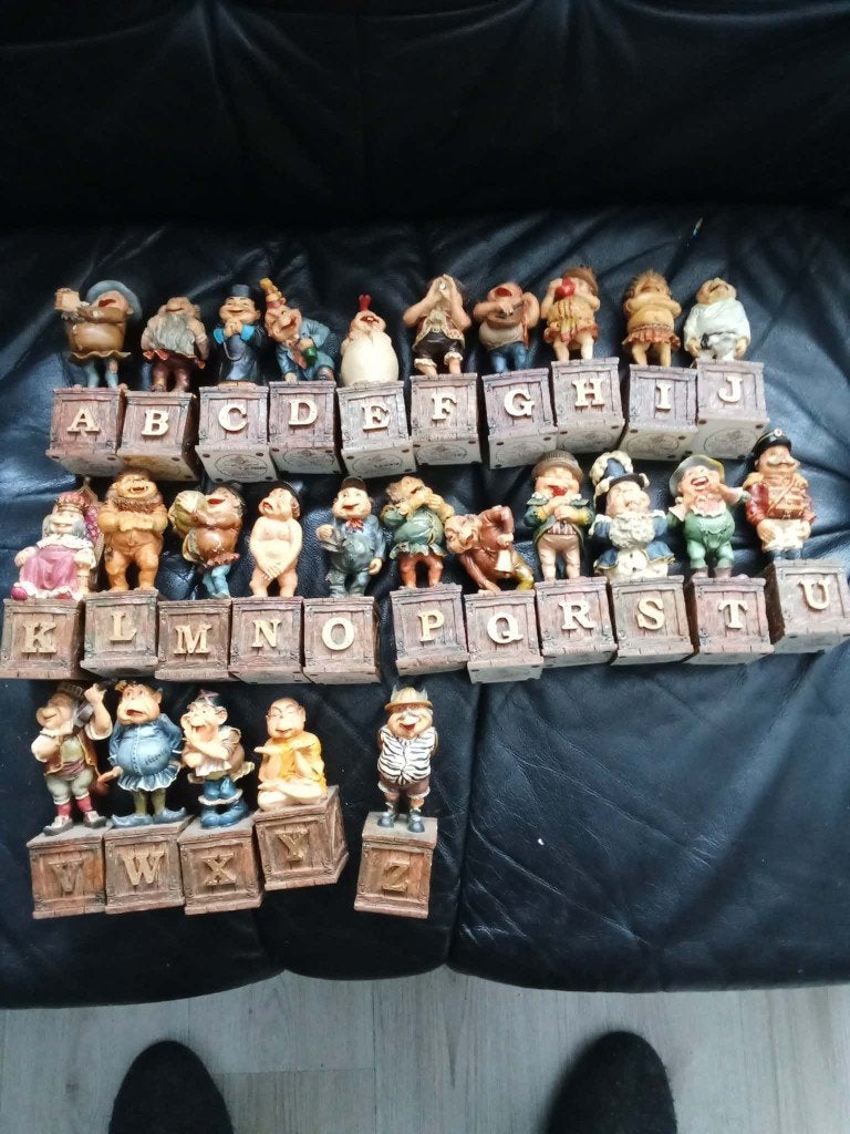 De complete serie van 26 alfabet laafjes jaren 70, Ophalen of Verzenden, Gebruikt