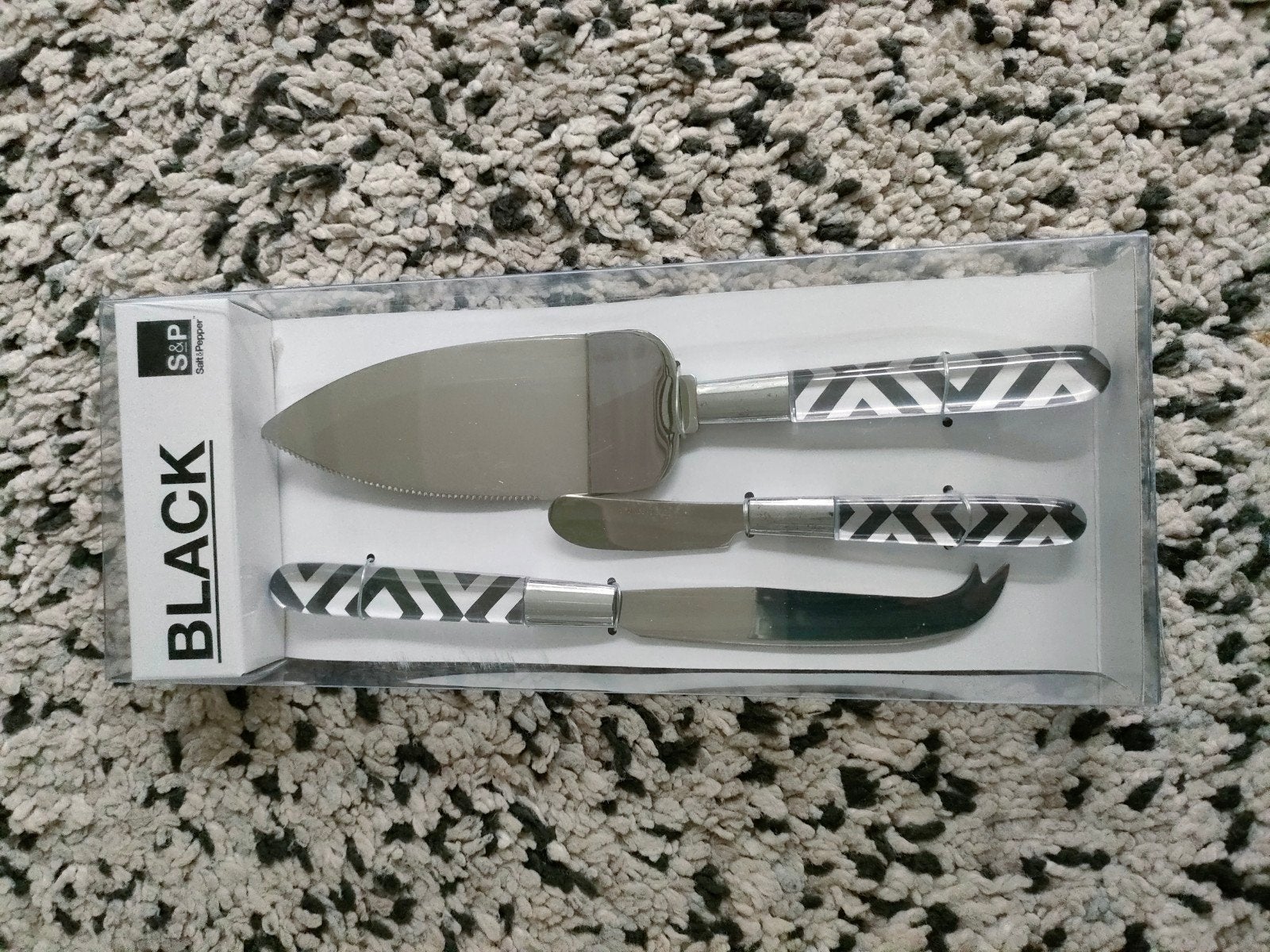 salt en pepper black serveer set NIEUW, Ophalen, Nieuw