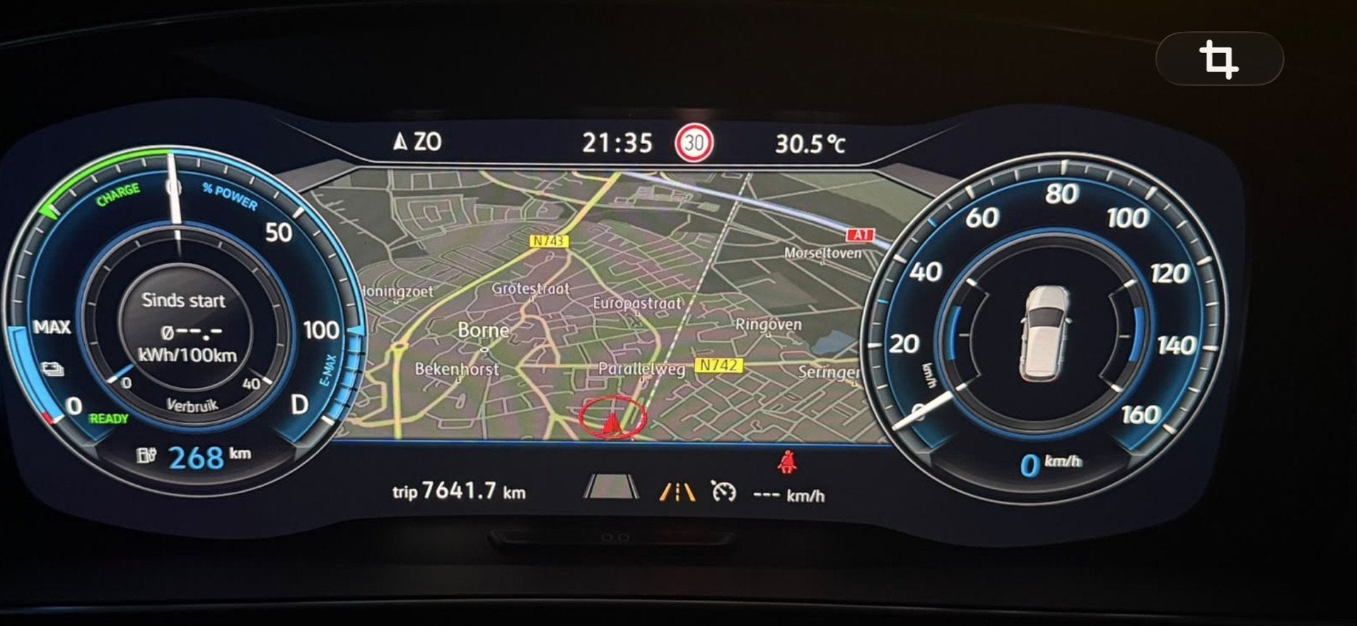 Volkswagen E-Golf 7,5 VIRTUAL COCKPIT, LEER, AFN TREKHAAK, N, Auto's, Volkswagen, 136 pk, Gebruikt, Zwart, 35 kWh