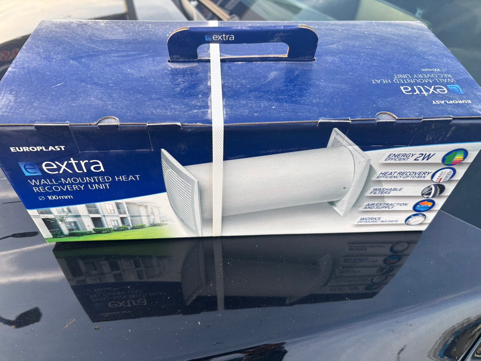 Europlast 100 mm decentrale WTW Unit NIEUW!, Ophalen of Verzenden, Nieuw, Ventilator en Afzuiger