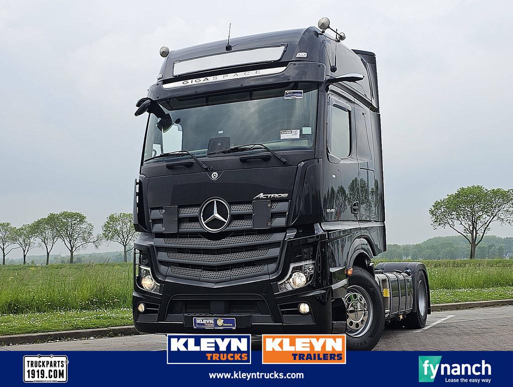 MERCEDES-BENZ ACTROS 1848 LS gigaspace mp5 2xtank, Automaat, Euro 6, Stoelverwarming, Zwart
