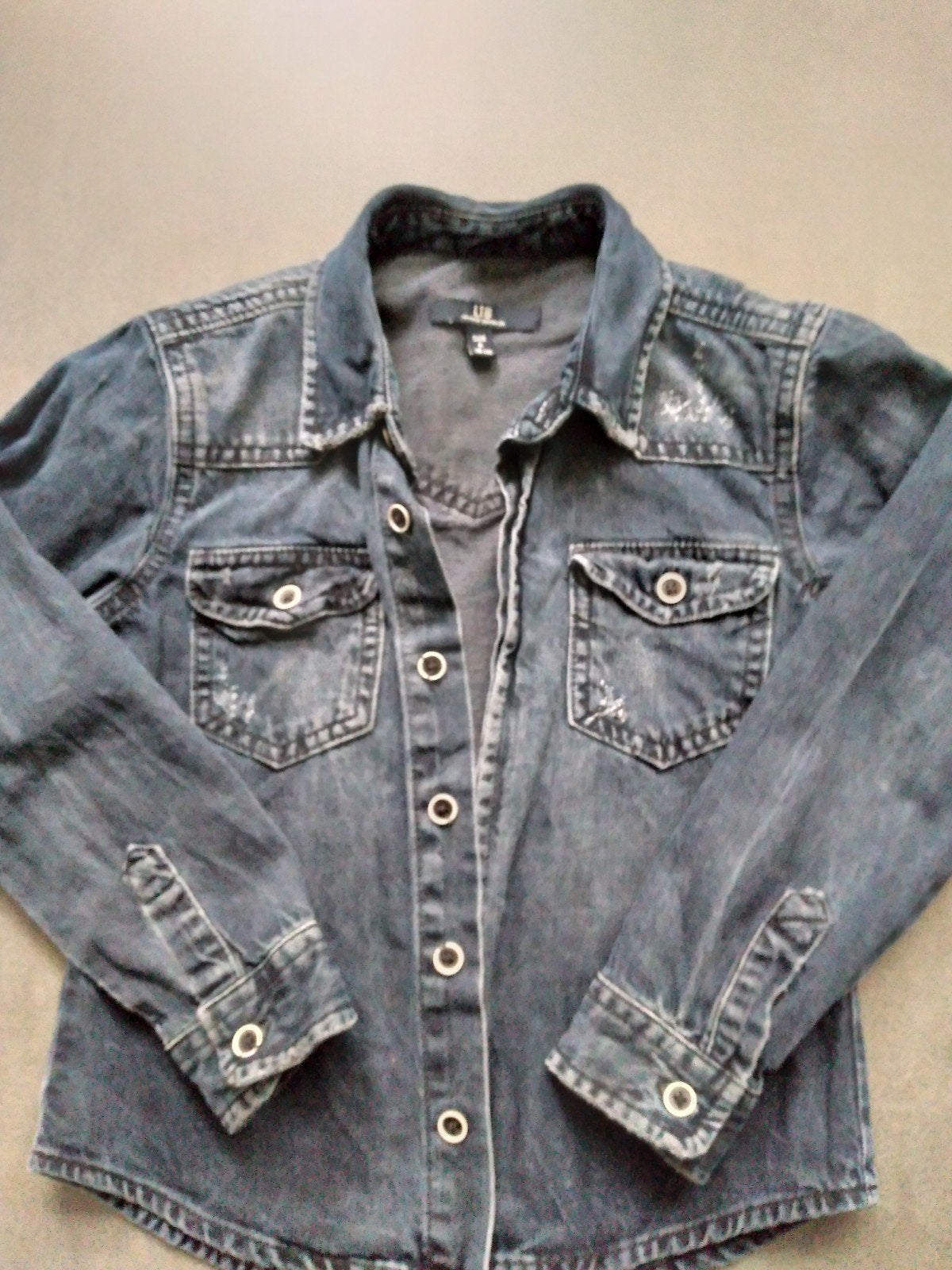 LTB jongens spijkerblouse maat 116, Ophalen, Gebruikt, LTB, Overhemd of Blouse