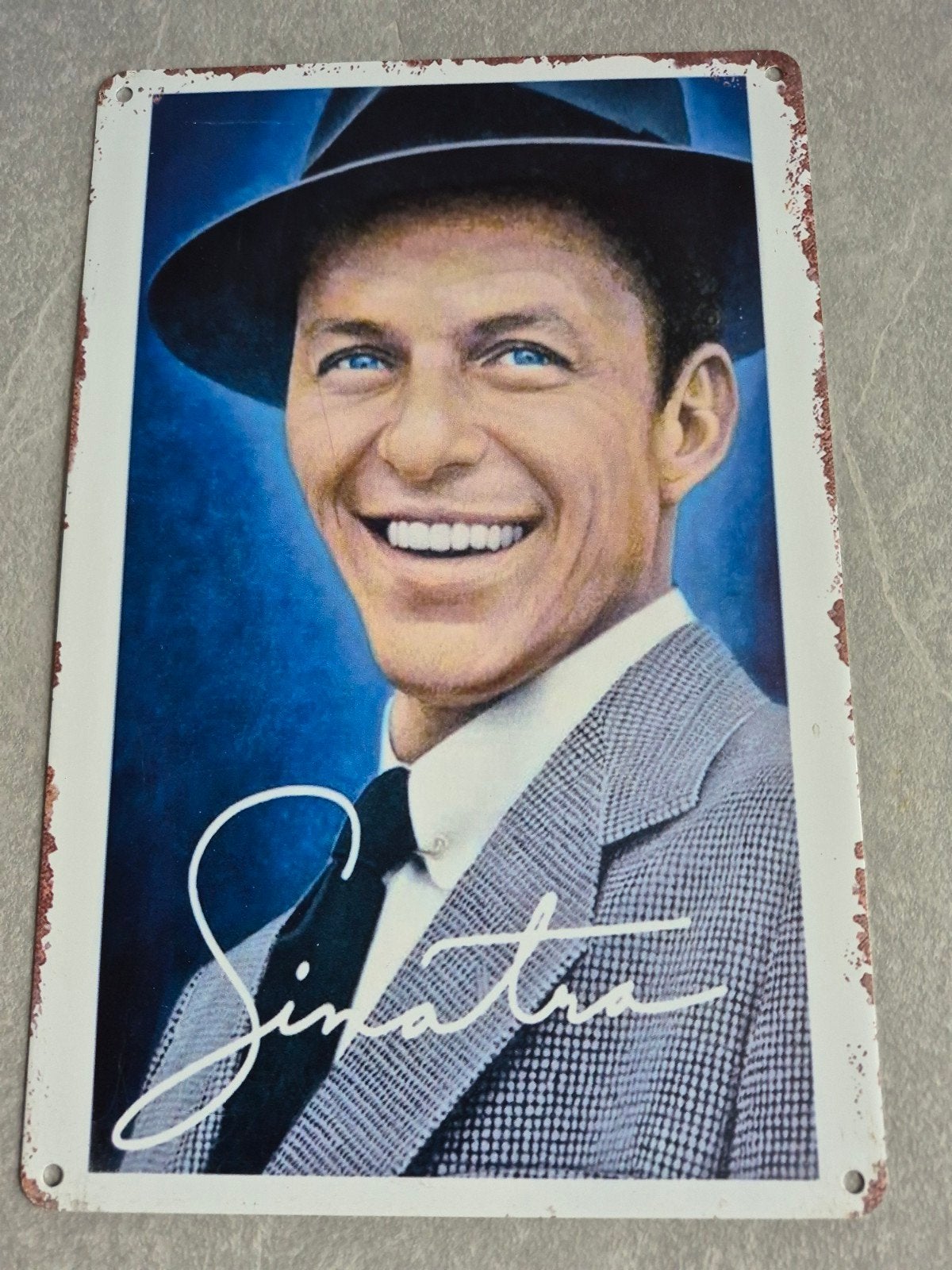 Frank Sinatra Metalen Plaat - Vintage Look, Verzamelen, Ophalen of Verzenden, Zo goed als nieuw