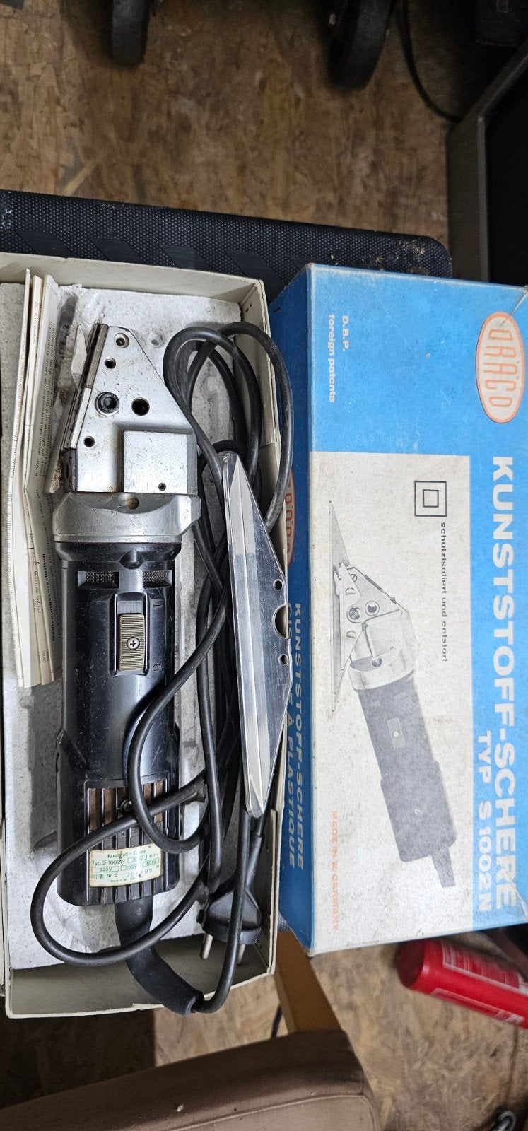 DRACO Kunststofschaar  blikschaar TYP S 1002N, Doe-het-zelf en Verbouw, Ophalen, Gebruikt