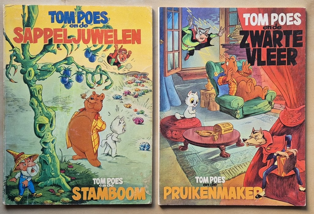 Tom Poes | set Reclame uitg Friesland | 1970, Marten Toonder, Gelezen, Marten Toonder, Ophalen of Verzenden, Meerdere stripboeken