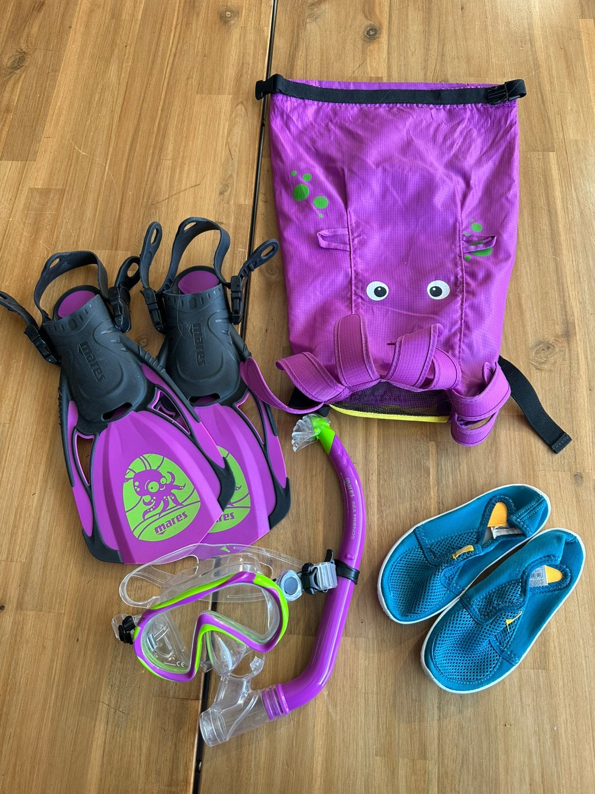 Mares kids snorkel set, Ophalen of Verzenden, Zo goed als nieuw, Snorkelset
