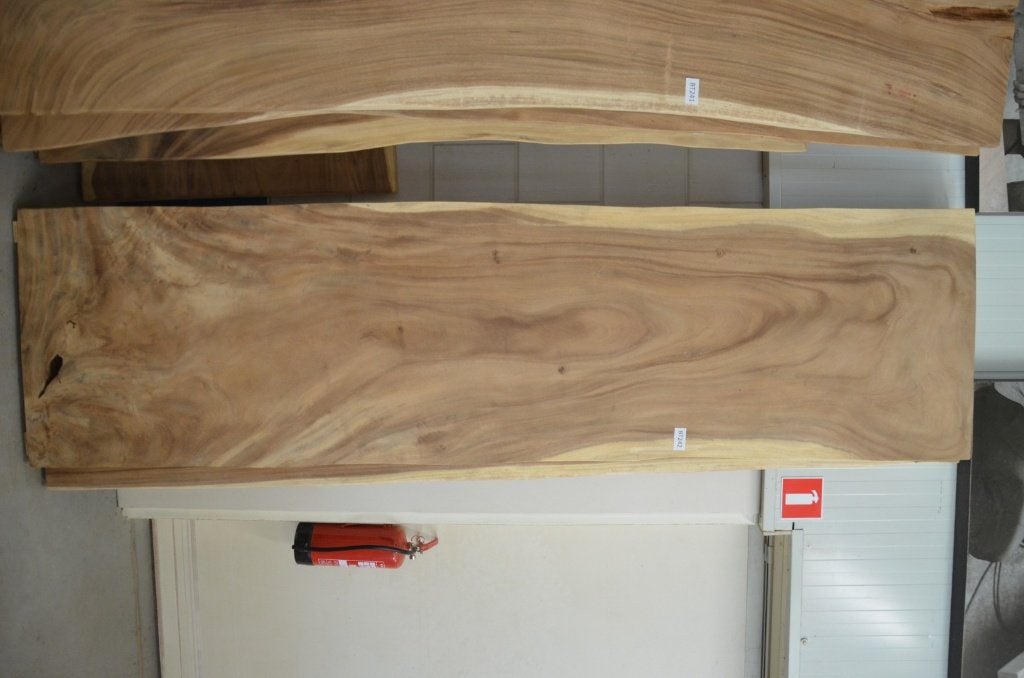 Boomstamtafel 300 cm suar -BT 242- 3 meter boomstamtafel, Huis en Inrichting, Metaal, Rechthoekig, Nieuw, 200 cm of meer