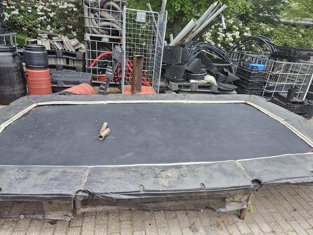 Grote trampoline 240x435 cm, Ophalen of Verzenden, Gebruikt