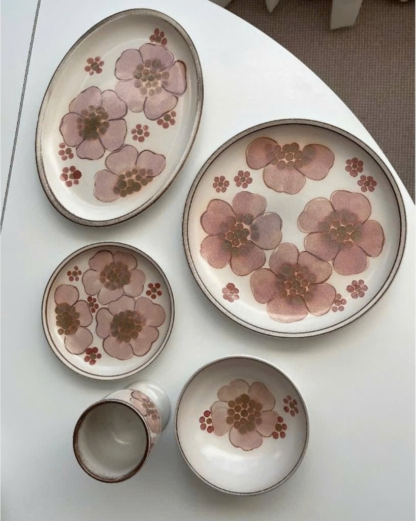 Antiek Denby Gypsy Pink Floral Stoneware, Ophalen, Overige merken, Overige typen, Zo goed als nieuw
