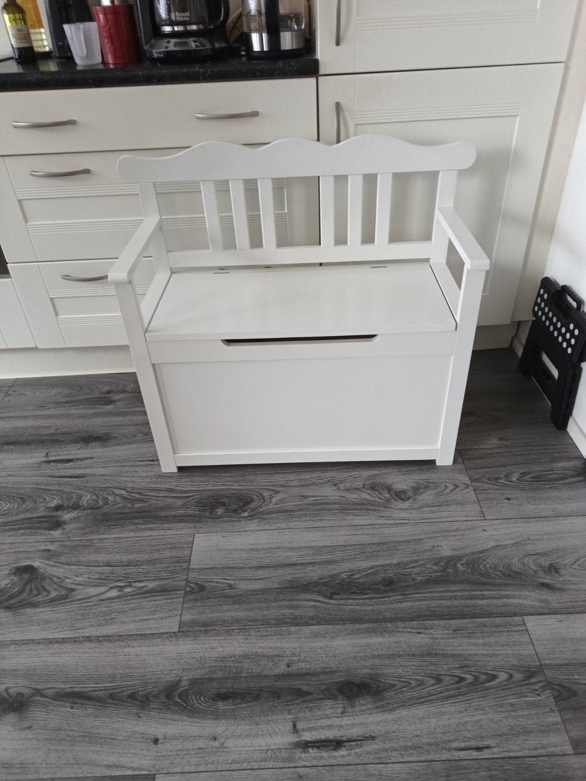 Stevig wit opbergbankje, Kinderen en Baby's, Ophalen, Zo goed als nieuw, Stoel(en)
