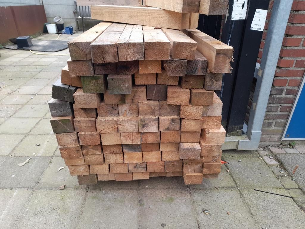 Houten balken - Diverse lengtes en maten, Ophalen, Gebruikt, 250 cm of meer, Balken