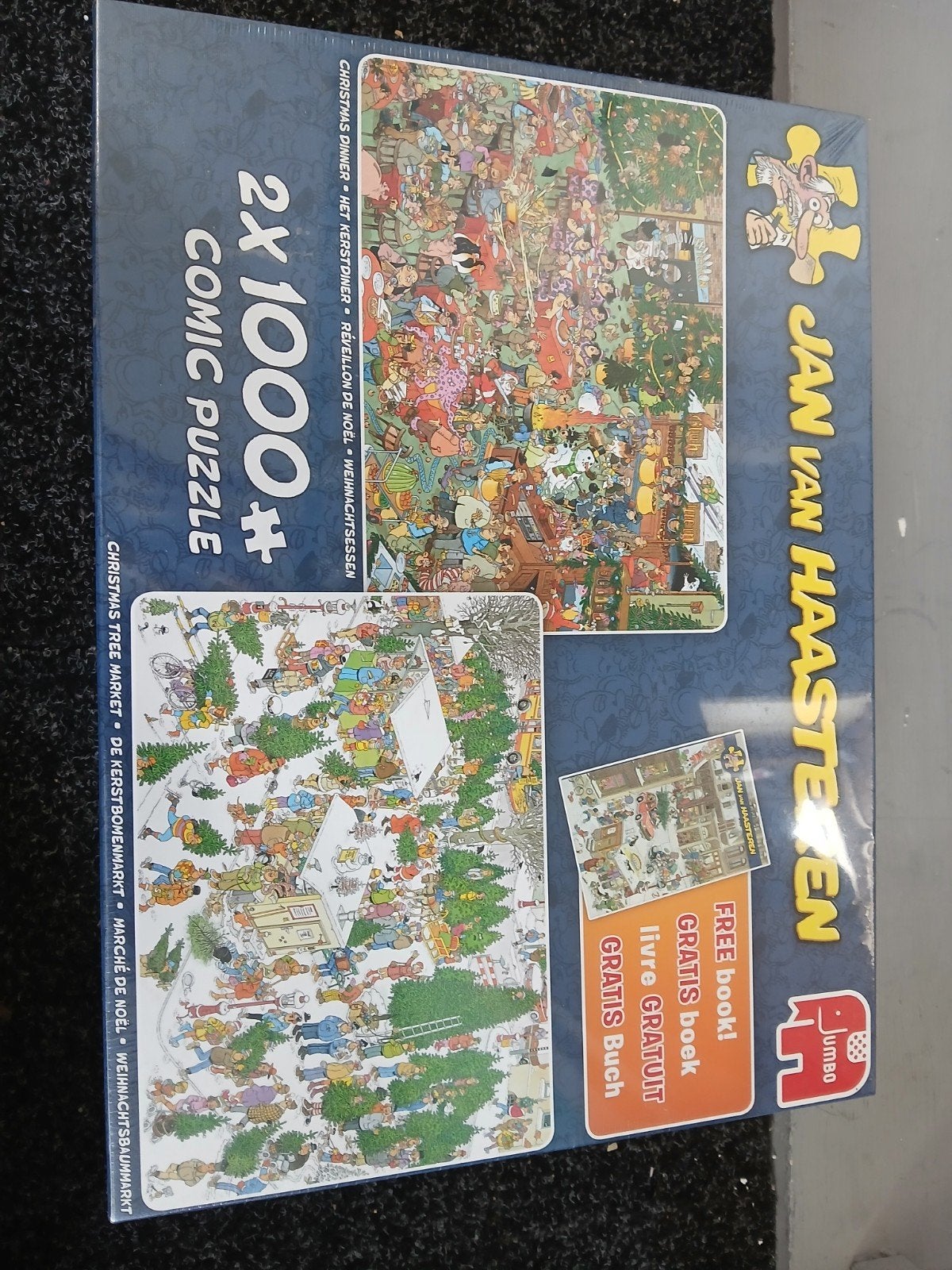 Jan van Haasteren 2x 1000 stukjes Comic Puzzel, Hobby en Vrije tijd, Ophalen, 500 t/m 1500 stukjes, Nieuw, Legpuzzel
