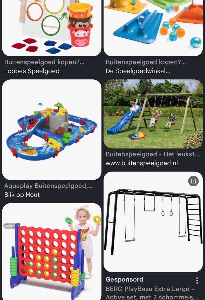 Gezocht speeltoestellen buitenspeelgoed, Ophalen, Gebruikt, Schommel
