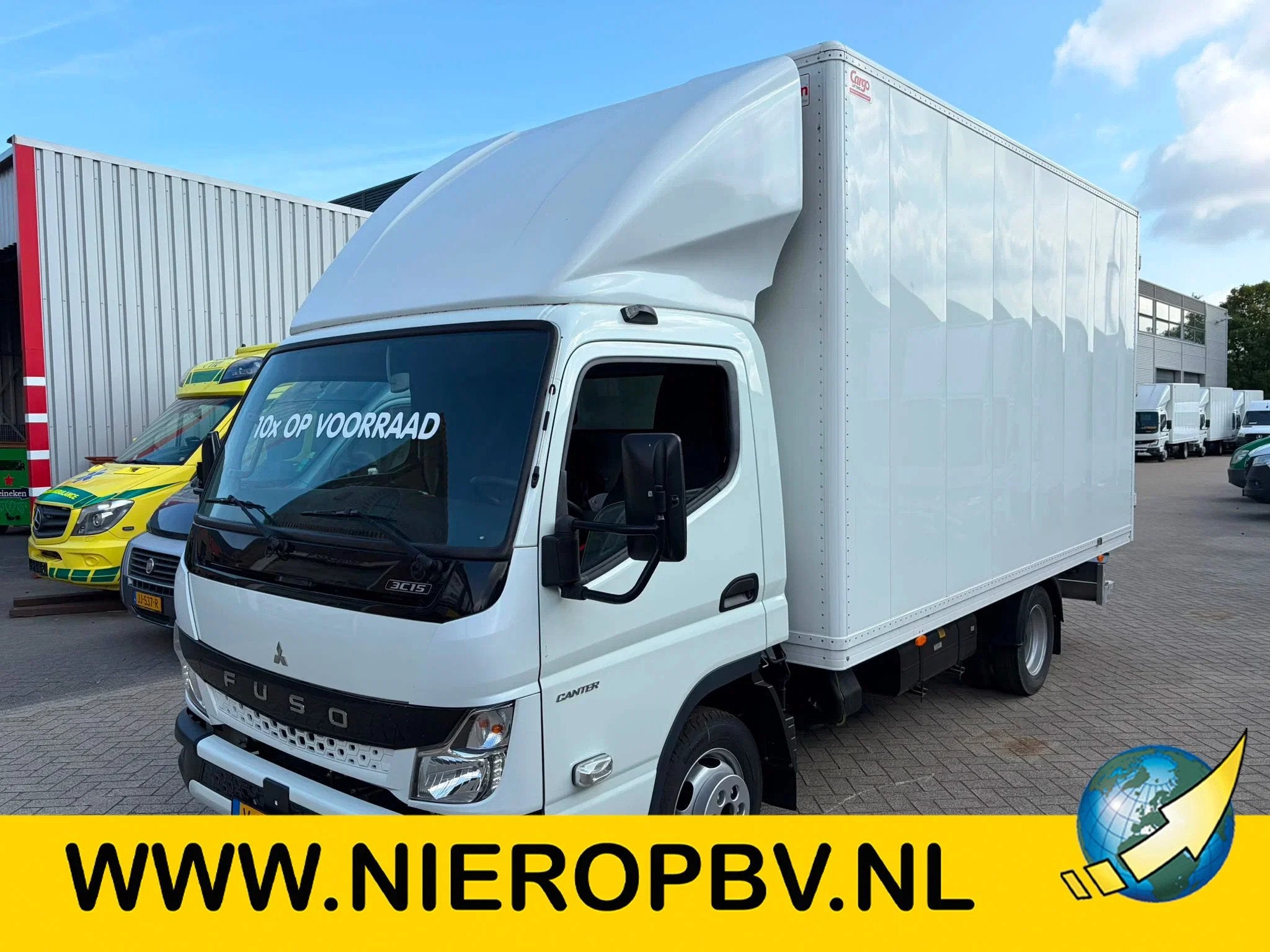 FUSO Canter 3C15 Bakwagen Airco Trekhaak 3-Zits NIEUW BPM VR, Achterwielaandrijving, Gebruikt, Euro 6, 4 cilinders