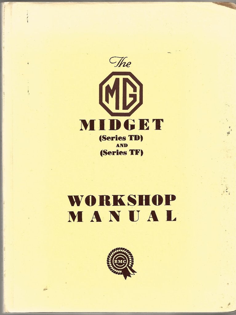MG TD MG TF Midget workshop manual (A1303), Auto diversen, Handleidingen en Instructieboekjes, Ophalen of Verzenden