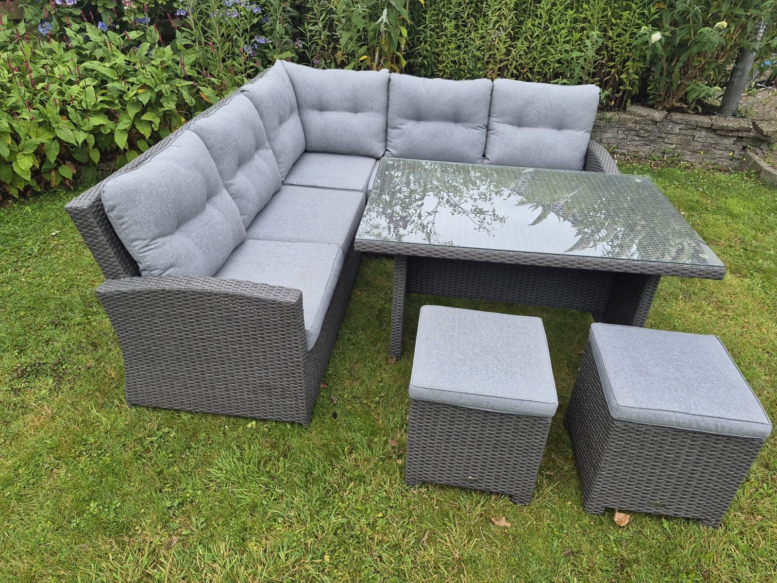 Tarrington House Loungeset met tafel en kussens, Tuin en Terras, Ophalen, 5 zitplaatsen, Zo goed als nieuw, Loungeset