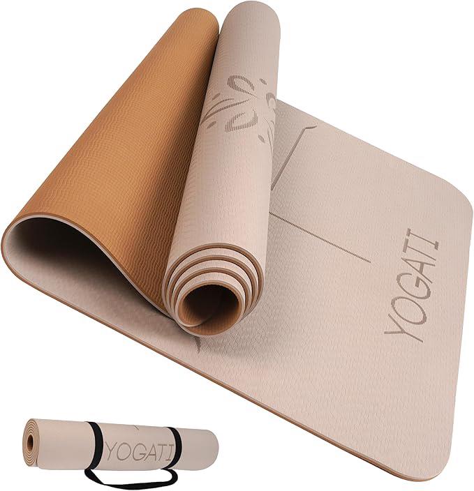 Yogati milieuvriendelijke yoga mat, Sport en Fitness, Yoga en Pilates, Ophalen of Verzenden, Nieuw, Yogamat